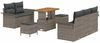 vidaXL Garten-Sofa-Set mit Kissen mit Speicher 8 pcs Grau 3364033 Bild 2