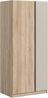 Kleiderschrank 2-türig (B/H/T: 80x183x53 cm) in Sonoma Eiche Nachbildung Bild 1