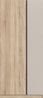 Kleiderschrank 2-türig (B/H/T: 80x183x53 cm) in Sonoma Eiche Nachbildung Bild 2