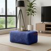 Green Bean® Indoor Sitzhocker Pouf 70x33x28cm EPS-Perlen Füllung & Cordstoff Kuschelig Weich Waschbar - Drinnen Bodenkissen Liegekissen Sitzkissen Sitzhocker Sessel Kinder Erwachsene Stoff Dunkelblau Bild 2