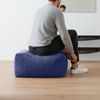 Green Bean® Indoor Sitzhocker Pouf 70x33x28cm EPS-Perlen Füllung & Cordstoff Kuschelig Weich Waschbar - Drinnen Bodenkissen Liegekissen Sitzkissen Sitzhocker Sessel Kinder Erwachsene Stoff Dunkelblau Bild 5