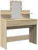 vidaXL Schminktisch mit LED-Beleuchtung Sonoma-Eiche 100x40x130 cm 848201 Bild 2