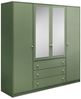 Beautysofa Kleiderschrank mit Spiegel und 3 Schubladen (Zur Auswahl: zweitürig, dreitürig oder viertürig, verschiedene Farben) Höhe 200 cm Bild 3