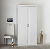 Kleiderschrank >Hakon< (BxHxT 95 x 190 x 55 cm) in Weiss - 95x190x55 (BxHxT) Bild 2