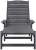 vidaXL Sonnenliege Hellgrau 195,5 x 53 x 98,5 cm HDPE 42006640 Bild 4