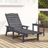 vidaXL Sonnenliege Hellgrau 195,5 x 53 x 98,5 cm HDPE 42006640 Bild 3