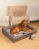 RAIKOU Hundematte Hundebett mit Abnehmbarem Kissen, Schlafplatz Hundesofa Tierbedarf, 100% Polyester, gepolstertes waschbares, mit Hundekissen Bild 3
