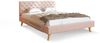 FDM Polsterbett Kalifornia Bettrahmen 120x200, 140x200, 160x200, 180x200cm (MADE IN EU - mit hochwertigem Velours Bezug, Bettrahmen, Bett, Optional mit Matratze bestellbar, mit großen gepolsterten Kopfteil aus hochwertigem Veloursstoff), Holzrahmen mit... Bild 3