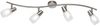 LED Deckenstrahler 4-flammig dimmbar, Silber mit Dekorglas, Breite 79cm Bild 2
