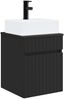 vidaXL Wandmontierter Waschbecken Vanity Schwarz 39 x 41 x 62,5 cm 890573 Bild 2