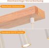 ZMH Pendelleuchte 3 Flammig Esszimmerlampe Holz - Weiß Hängelampe Esstisch Vintage GU10 Pendellampe Rustikal Küche Flurlampe Esszimmer Hängeleuchte für Wohnzimmer Schlafzimmer Restaurant Flur Bild 4