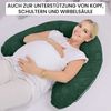 Amilian Stillkissen XXL 170 cm Schwangerschaftskissen Seitenschläferkissen U-Form, Set, mit Bezug, Cord-Optik, geräuscharm, Made in EU Bild 4