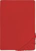 biberna Jersey-Elastic-Spannbetttuch , rot, 1 x 180 x 200 cm - 200x220 cm Bild 5