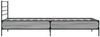 vidaXL Bettgestell Grau Sonoma 75x190 cm Holzwerkstoff und Metall 845625 Bild 5