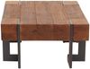 Couchtisch HWC-A15, Tanne Holz rustikal massiv ~ braun 70x70 cm Bild 3