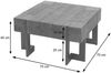 Couchtisch HWC-A15, Tanne Holz rustikal massiv ~ braun 70x70 cm Bild 2