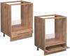 Herdumbauschrank Fame-Line Goldkraft Eiche 60 cm ohne Arbeitsplatte Vicco Bild 5