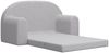 vidaXL Kinder-Schlafsofa 2-Sitzer Hellgrau Weicher Plüsch 357023 Bild 4