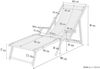 Liegestuhl XXL extra schwere Ausführung Sonnenliege Holz Deckchair Massivholz Gartenmöbel V-10-500 Bild 2