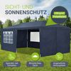 Juskys Partyzelt 3x6 m in Blau – Gartenpavillon mit Dach & Seitenwänden – Gartenzelt mit 18 m² Grundfläche – Sonnenschutz für Outdoor Bild 3