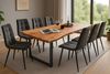 Esstisch Baumkante massiv Akazie natur 180 x 90 schwarz QUINN 61854158 Bild 3
