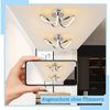 Nettlife LED Deckenleuchte Schwarz /Weiß/Silber Modern 12W Wohnzimmer Schlafzimmer 3000K, LED fest integriert, Warmweiß Bild 3