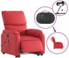 vidaXL Massagesessel mit Aufstehhilfe Elektrisch Rot Kunstleder 3204912 Bild 5