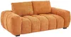 Vente-unique - BERENIA Couchgarnitur Stoff Rot - B 105 cm x H 81 cm x L 168 cm196 cm Bild 3