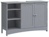 Vasagle Waschbeckenunterschrank höhenverstellbare Ablagen, 90 x 30 x 60 cm, Taubengrau Bild 2