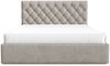 Selsey 'Aurevia' Polsterbett 160x200 mit Bettkasten und Samtbezug, beige Bild 5