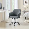 Yaheetech Drehstuhl Bürostuhl auf 5 Rollen Höhenverstellbar & Drehbar, Polsterstuhl ergonomischer Schreibtischstuhl mit Wippfunktion Bild 2
