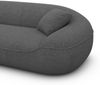 Samtstoff Ecksofa Solmare L Form - Bouclestoff - graphite Bild 5