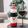 ABC 3-teiliges Weinflaschenbezug-Set, für Weihnachten, mehrfarbig, Polyester, 3 x 16 x 30 cm Bild 3