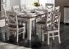 Esstisch Mango / Akazie 90x90x76 weiß gewachst CASTLE-ANTIK #110 Bild 4