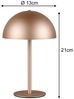 Akku Tischleuchte MUNOZ Coffee dimmbar & per USB aufladbar, Höhe 21cm Bild 4
