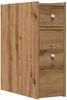 Badschrank Schmal Mit Rollen, Holzwerkstoff Artisian Oak, 21,5 x 50 x 60 cm Bild 2