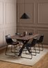 Esstisch >Heaven< in Braun, Glas, keramisch - 160x75,5x90cm (BxHxT) Bild 5