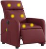 vidaXL Massagesessel Elektrisch Weinrot Kunstleder 3206746 Bild 3