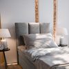 Masseno Boxbett LAGO 100x200 cm mit Bonell Matratze und Topper, Einzelbett, Jugendbett, Polsterbett mit Kopfteil, Boxspringbett Bild 4
