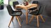 Massivart® Polsterstuhl drehbar, Esszimmerstuhl, Microfaser braun, anthrazit, »Belfast«, Gestell Wildeiche massiv · Steppungen Bild 2
