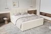 99rooms Boxspringbett Bergamo (Schlafzimmerbett, Bett), 140/160/180/200x200 cm, in Cordstoff AMBIENCE, mit Topper Bild 3