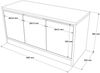 Dmora Schuhschrank Corniola, Schuhregal, Mehrzweck-Eingangsgarderobe, Möbel für Schuhe, 90x36h46 cm, Weiß Bild 3