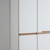 XORA 'MEMPHIS' Garderobenschrank Front weiß supermatt, Holznachbildung Weiß, 65 x 192 x 38 cm, mit Softclose Bild 4