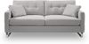 Sofa (B/H/T: 203x92x94 cm) in hellgrau Bild 2