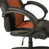 Tresko Racing Chefsessel Bürostuhl Drehstuhl Schalensitz Bürosessel Schreibtischstuhl schwarz/orange Bild 4