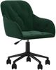 vidaXL Bürostuhl Drehbar Dunkelgrün Samt, 78 x 61 x 56 cm Bild 2
