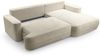 AX LIVING Ecksofa mit Schlaffunktion Peoni 267cm beige mit Bettkasten R Bild 4
