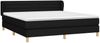 Doppelbett, Polsterbett mit Matratze Hellgrau 140x190 cm Stoff Schwarz 180x200 cm Bild 3
