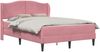 vidaXL Bettrahmen mit Kopfteil Rosa 160 x 200 cm Samt 3415217 Bild 2
