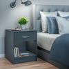 CASARIA® Nachttisch mit Schublade 50cm Anthrazit Bild 2